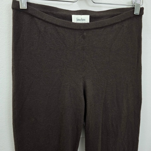 Neiman Marcus Pants - Neiman Marcus Silk Cashmere Knit Leggings Brown Slim Fit Pants Womens Medium